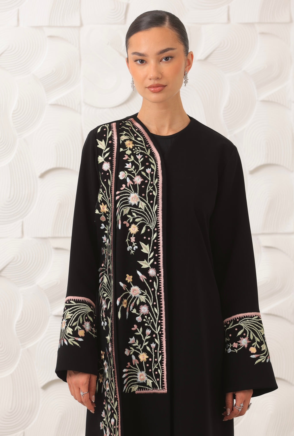 Black Embroidery Abaya