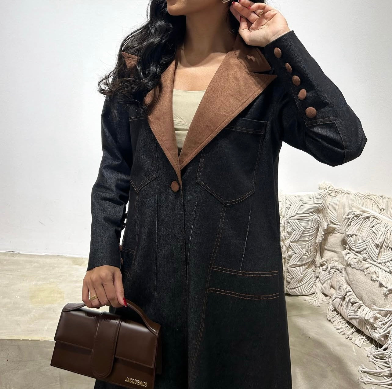 Jeans With Shamwa Abaya