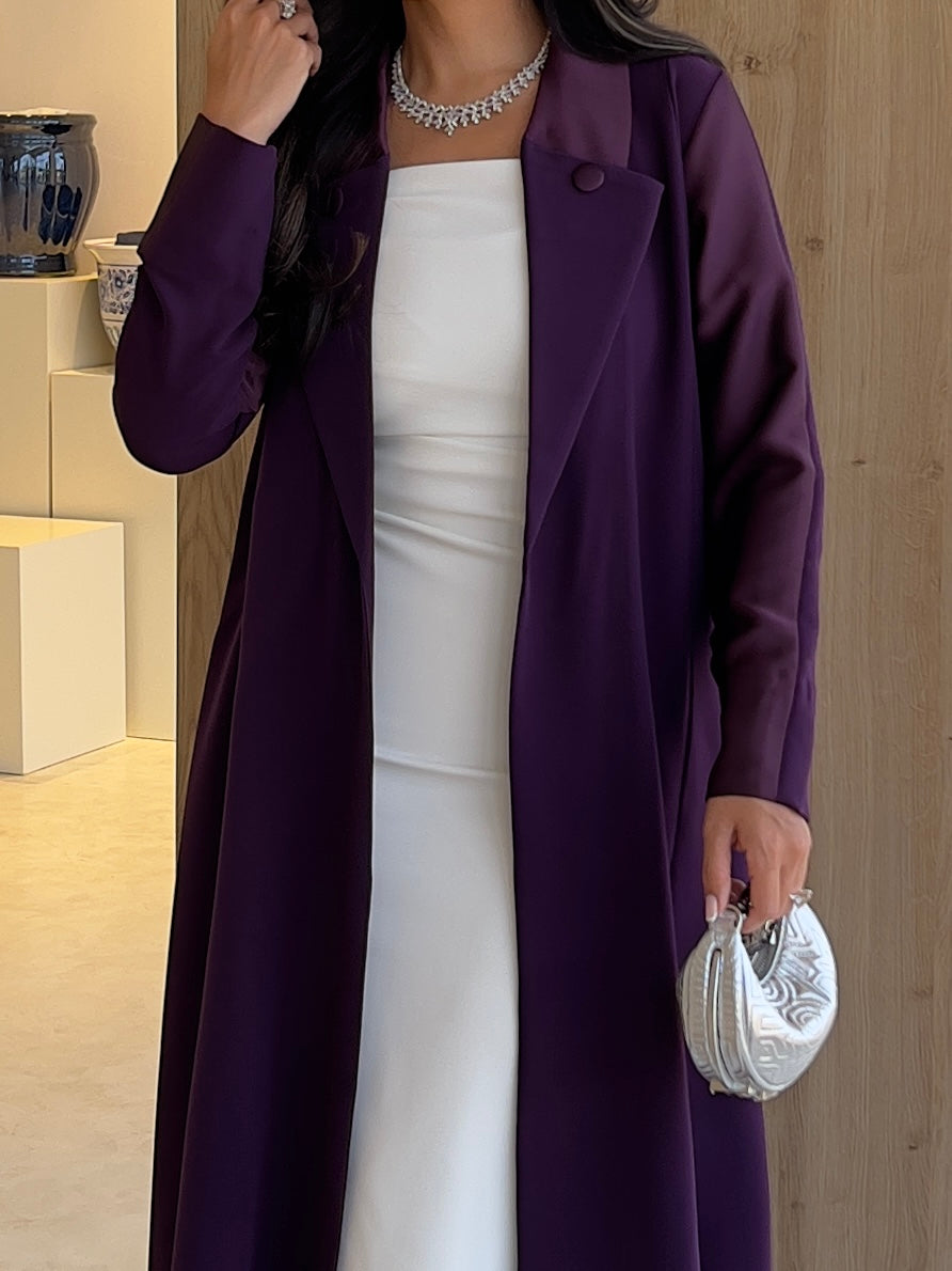 Purple Blazer Abaya