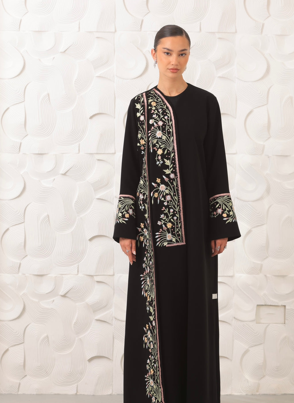 Black Embroidery Abaya