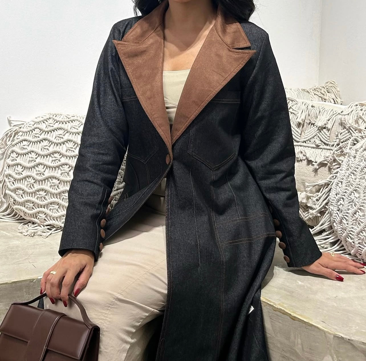 Jeans With Shamwa Abaya